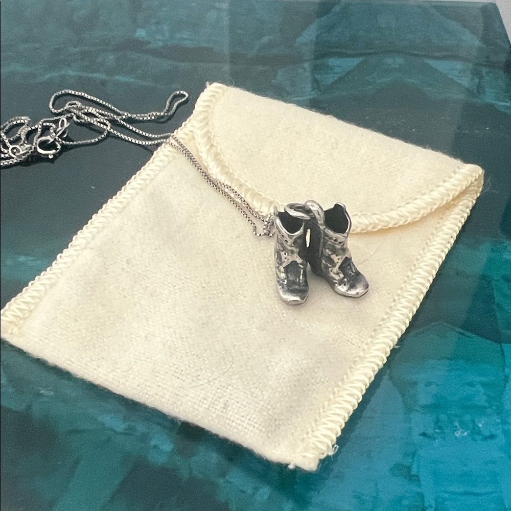 James Avery Cowboy Boots 295 Silver Boot Pendant